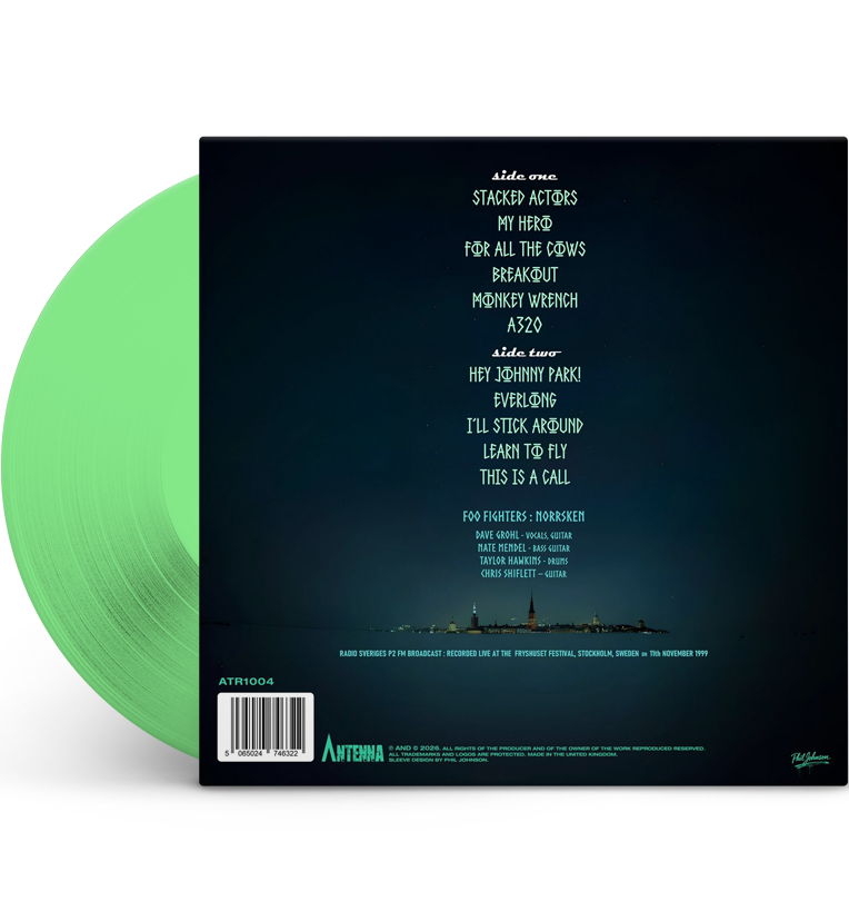 Foo Fighters – Norrsken: Live in Stockholm, 1999 (Limited Edition 12-Inch Album on Aurora Green Vinyl)