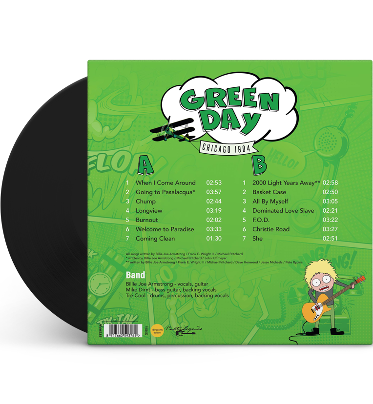 Green Day – Chicago 1994 (12-Inch Album on 180g Vinyl)