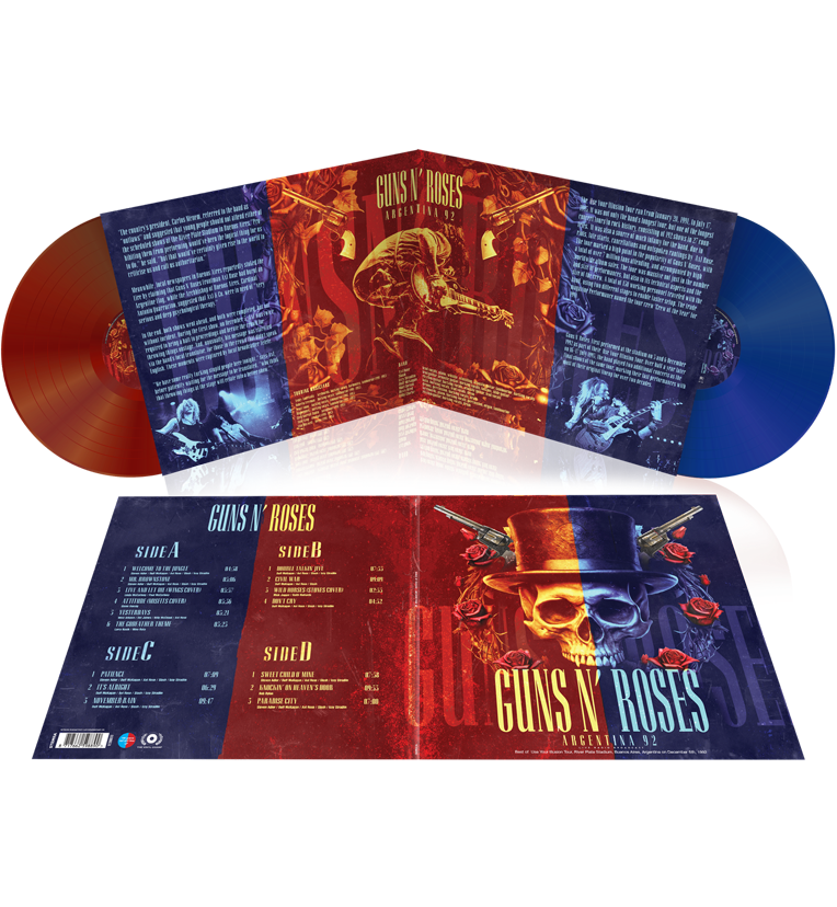 Guns N’ Roses – Argentina 92 (Limited Edition Double-LP on 180g Red/Blue Vinyl)
