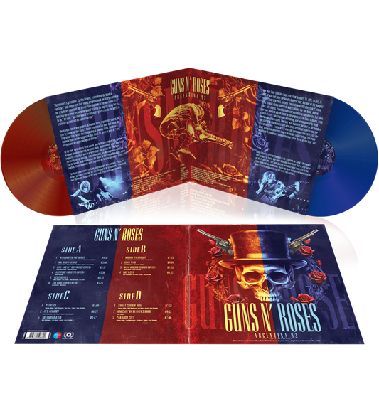 Guns N’ Roses – Argentina 92 (Limited Edition Double-LP on 180g Red/Blue Vinyl)