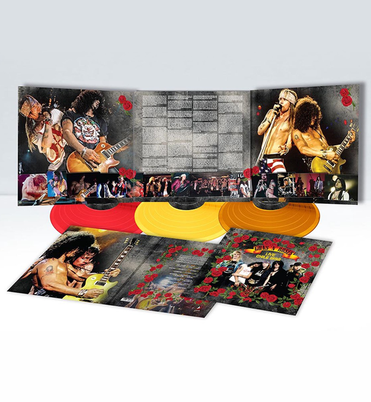 Guns N’ Roses – Live in Chile, 1992 (Limited Edition Triple-LP on 180g Red/Yellow/Orange Vinyl)