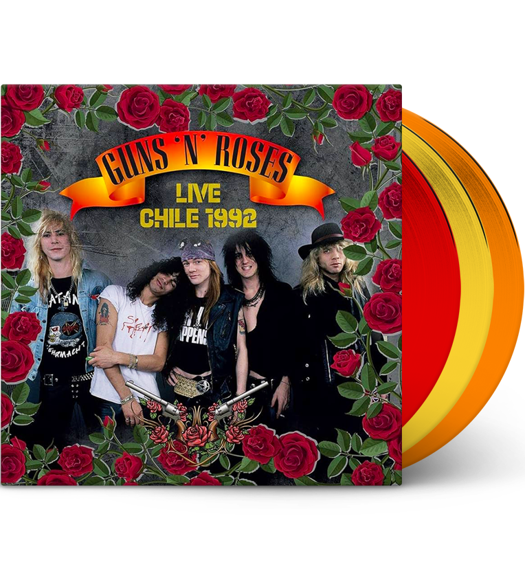 Guns N’ Roses – Live in Chile, 1992 (Limited Edition Triple-LP on 180g Red/Yellow/Orange Vinyl)