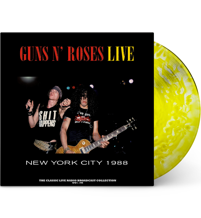Guns N’ Roses – Live in New York City, 1988 (Limited Edition 12-Inch Album on 180g Yellow Cloudy Vinyl)