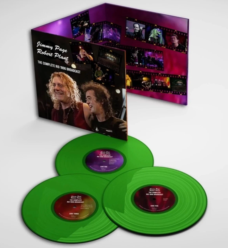 Jimmy Page & Robert Plant – The Complete Rio 1996 Broadcast (12-Inch Triple-LP on Green Vinyl)