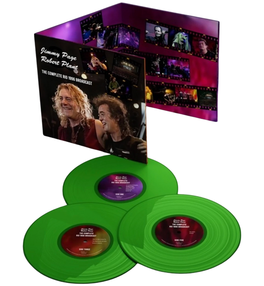 Jimmy Page & Robert Plant – The Complete Rio 1996 Broadcast (12-Inch Triple-LP on Green Vinyl)