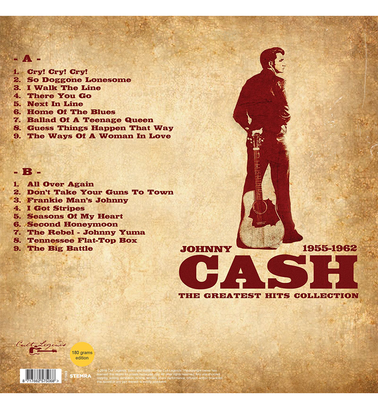 Johnny Cash – The Greatest Hits Collection: 1955–1962 (12-Inch Album on 180g Vinyl)