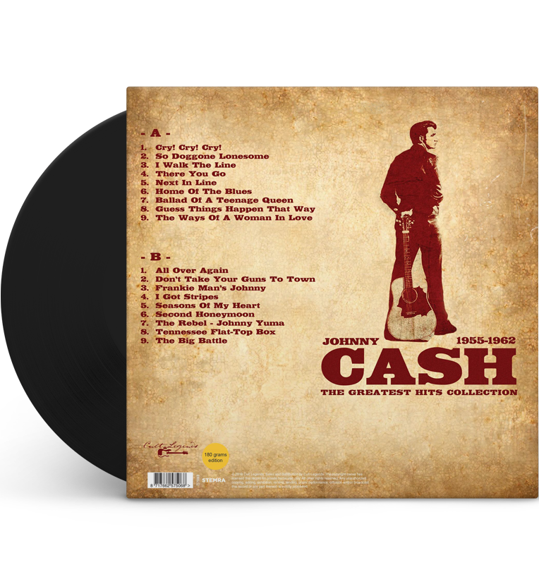 Johnny Cash – The Greatest Hits Collection: 1955–1962 (12-Inch Album on 180g Vinyl)