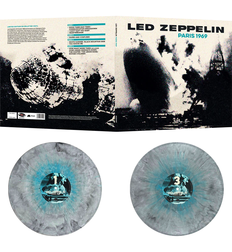 Led Zeppelin – Paris 1969 (Limited Edition Double-LP on Splatter Vinyl)
