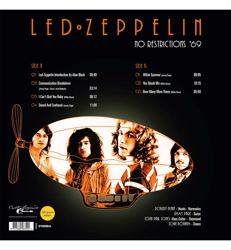 Led Zeppelin – No Restrictions ’69 (12-Inch Album on 180g Vinyl)