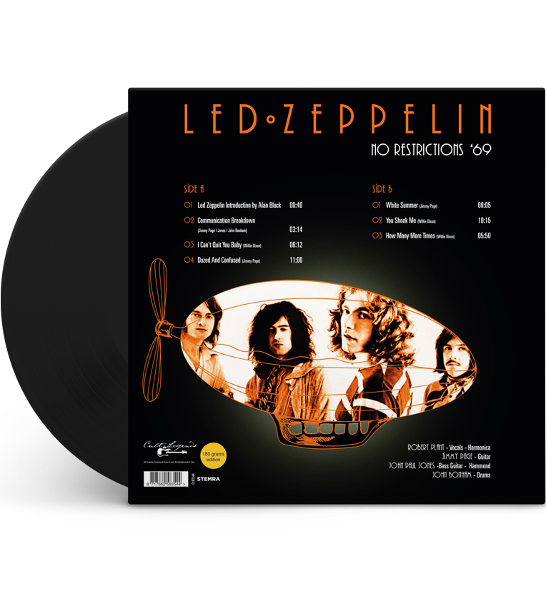 Led Zeppelin – No Restrictions ’69 (12-Inch Album on 180g Vinyl)