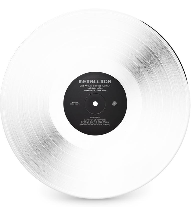 Metallica – Japan Broadcast 1986 (Limited Edition Double-LP on White Vinyl)