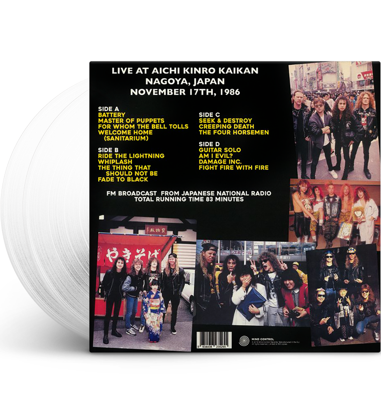 Metallica – Japan Broadcast 1986 (Limited Edition Double-LP on White Vinyl)