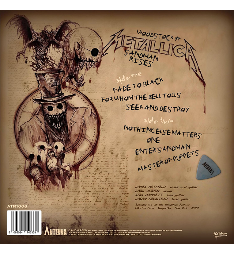 Metallica – Sandman Rises: Woodstock ’94 (Limited Edition 12-Inch Album on Transparent Amethyst Vinyl)