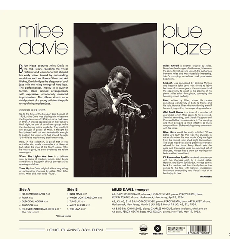 Miles Davis – Blue Haze (12-Inch Album on 180g Vinyl)