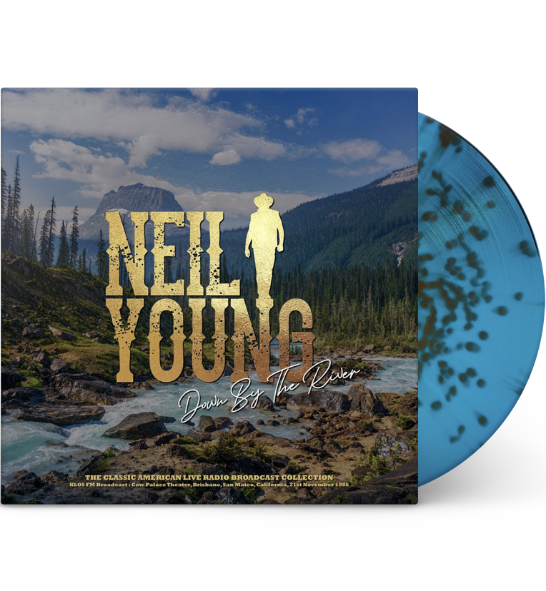 Neil Young – Down by the River: Cow Palace, 1986 (Limited Edition 12-Inch Album on 180g Turquoise/Gold Splatter Vinyl)