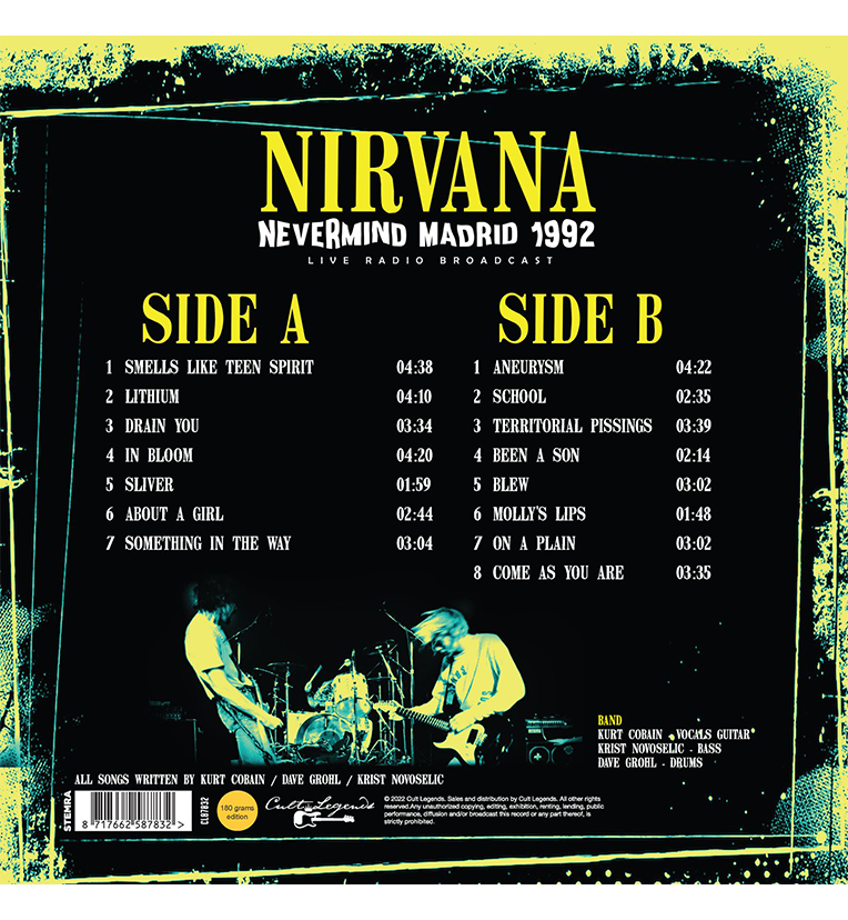 NIRVANA MADRID 1992 レコード NIRVANA MADRID 1992 レコード Madrid 1992 : Nirvana | HMV&BOOKS
