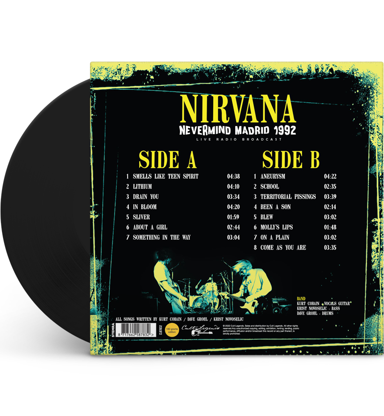 Nirvana – Nevermind Madrid 1992 (12-Inch Album on 180g Vinyl)