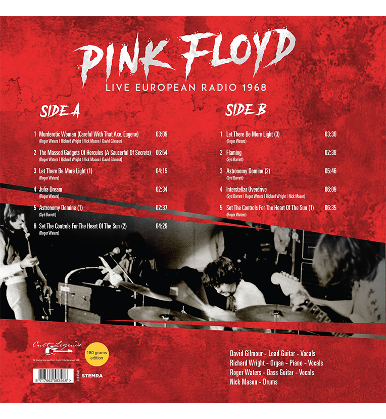 Pink Floyd – Live European Radio 1968 (12-Inch Album on 180g Vinyl)