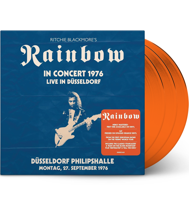 Ritchie Blackmore’s Rainbow – Live in Dusseldorf 1976 (Triple-LP on Opaque Orange Vinyl)