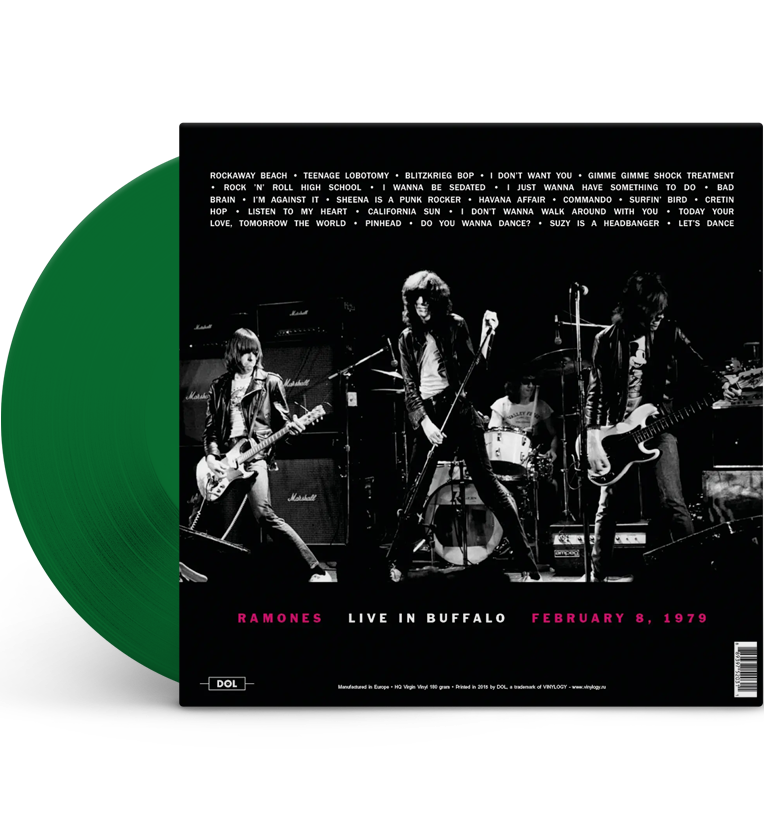 Ramones – Live in Buffalo, February 8, 1979 (12-Inch Album on 180g Translucent Green Vinyl)