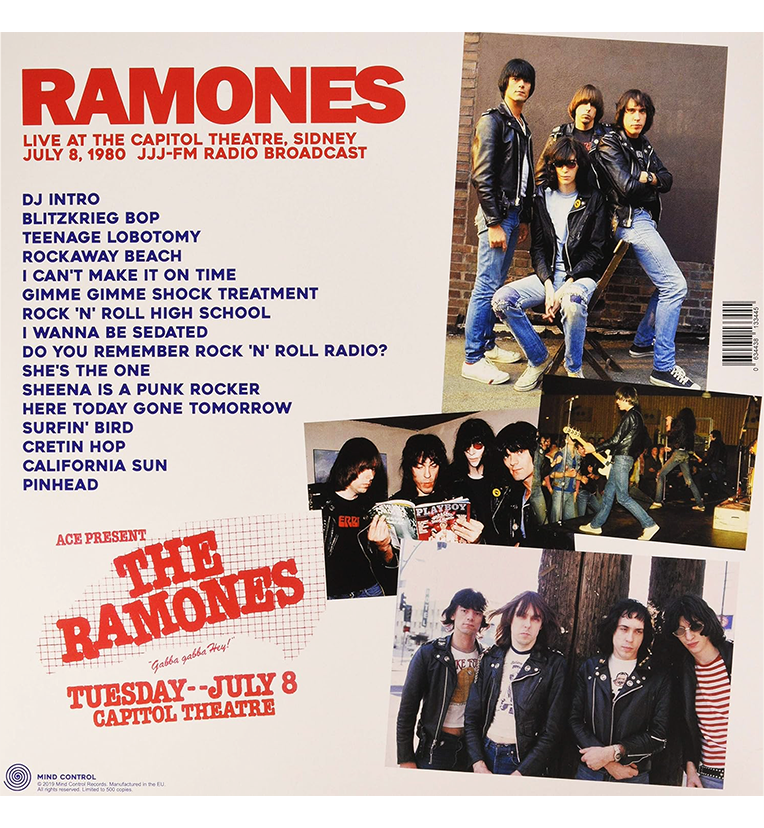 Ramones – Gabba Gabba G’ Day: Live in Sydney, 1980 (Limited Edition 12-Inch Album on Pink Vinyl)