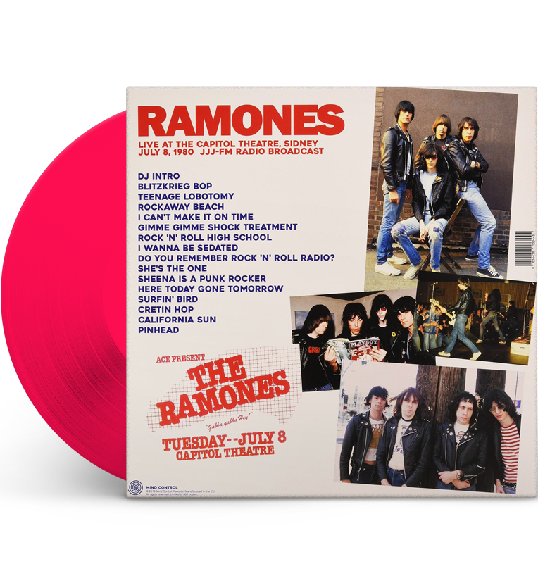 Ramones – Gabba Gabba G’ Day: Live in Sydney, 1980 (Limited Edition 12-Inch Album on Pink Vinyl)