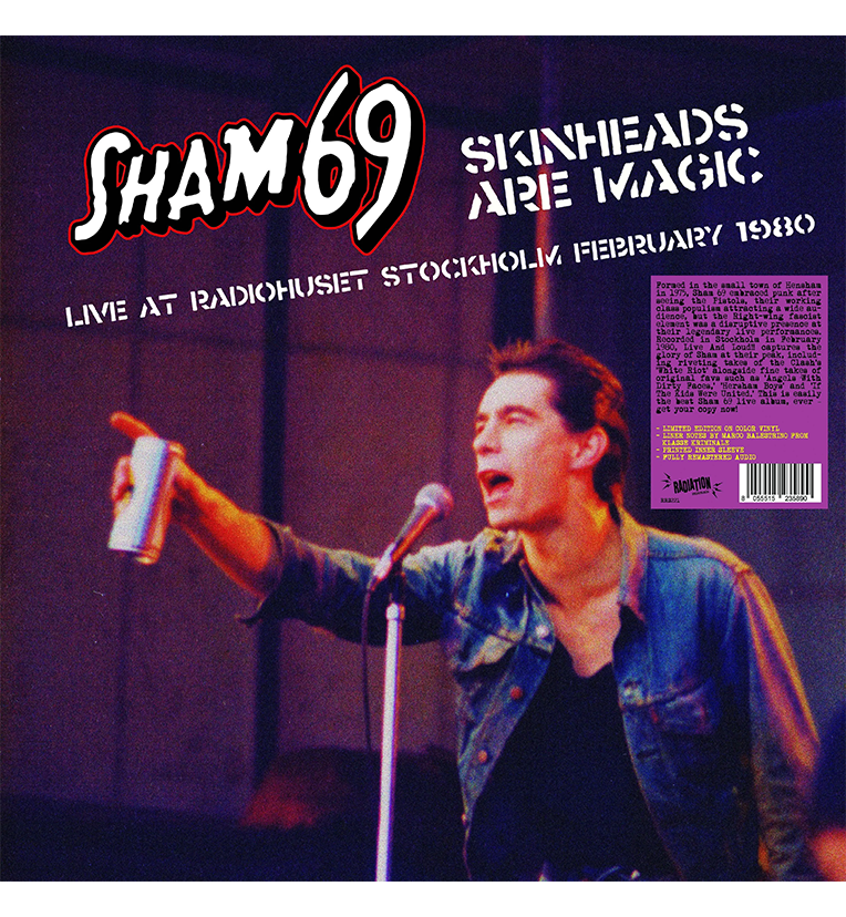 Sham 69 – Skinheads Are Magic: Live in Stockholm, 1980 (RSD 2024 Limited Edition 12-Inch Album on Red Marble Vinyl)