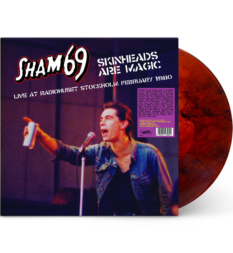 Sham 69 – Skinheads Are Magic: Live in Stockholm, 1980 (RSD 2024 Limited Edition 12-Inch Album on Red Marble Vinyl)