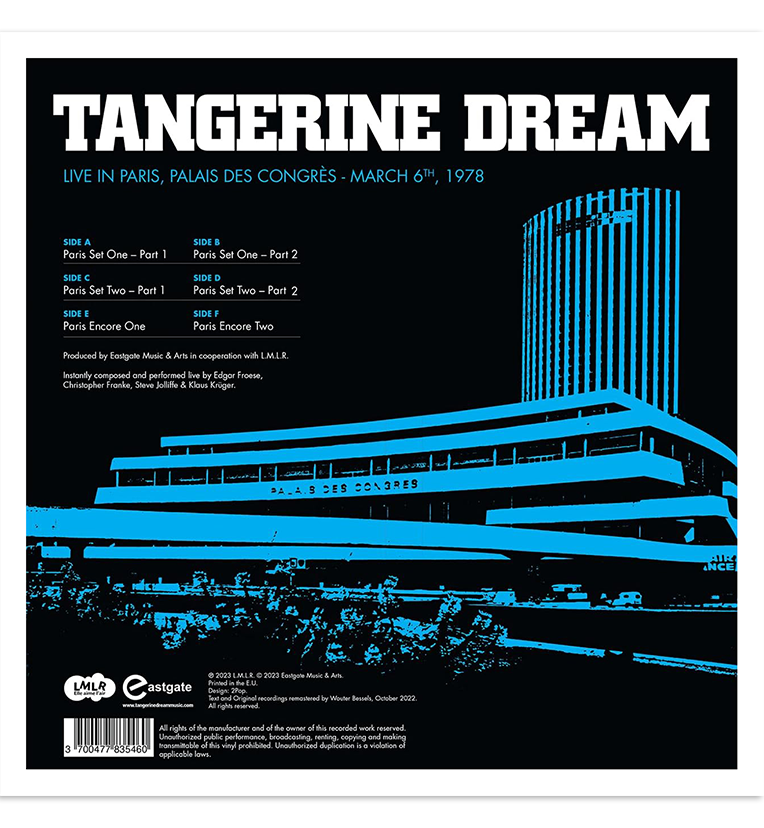 Tangerine Dream – Live in Paris, 6 March 1978 (RSD 2023 Limited Edition Triple-LP on Split-Coloured Vinyl)