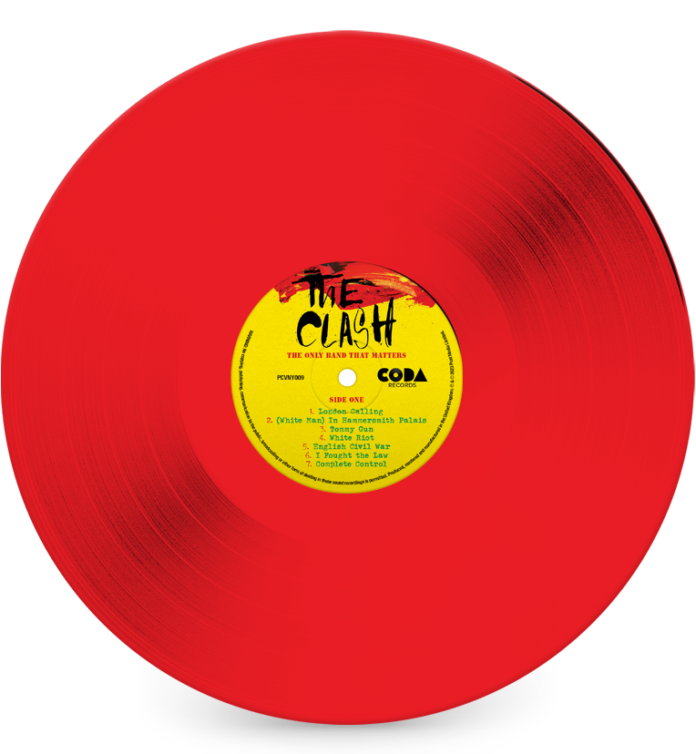 The Clash – The Only Band That Matters (Limited Edition 12-Inch Album on Red Vinyl)