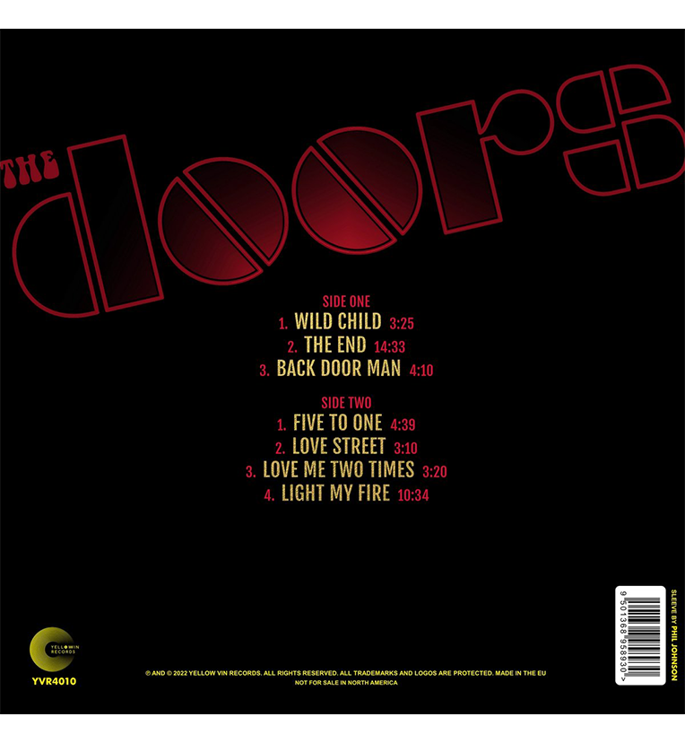 The Doors – Live On Love Street: Stockholm, 1968 (Special Edition 12-Inch Album on Yellow Vinyl)