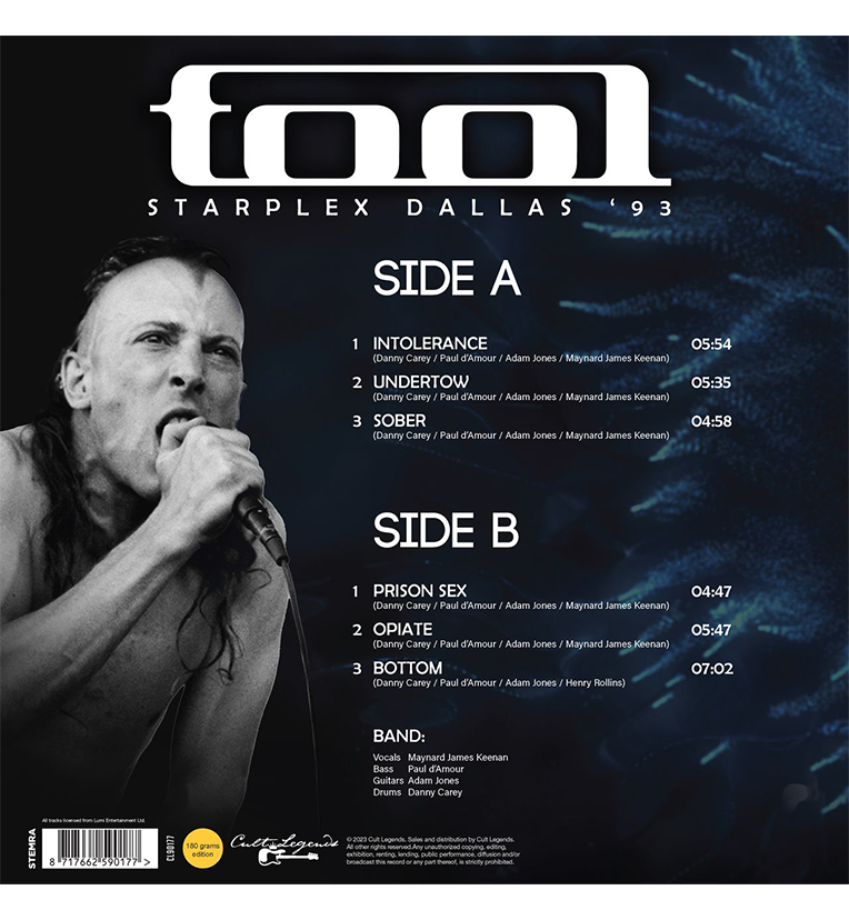 Tool – Starplex Dallas ’93 (12-Inch Album on 180g Vinyl)