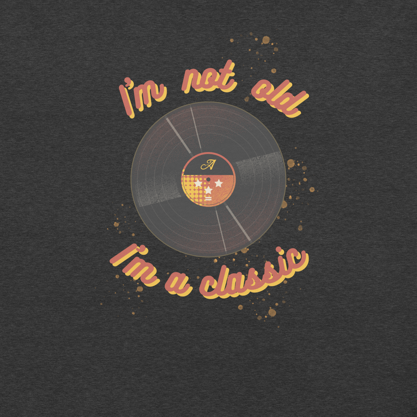 'I'm Not Old, I'm a Classic' Men's T-Shirt (Dark Heather, Size L)